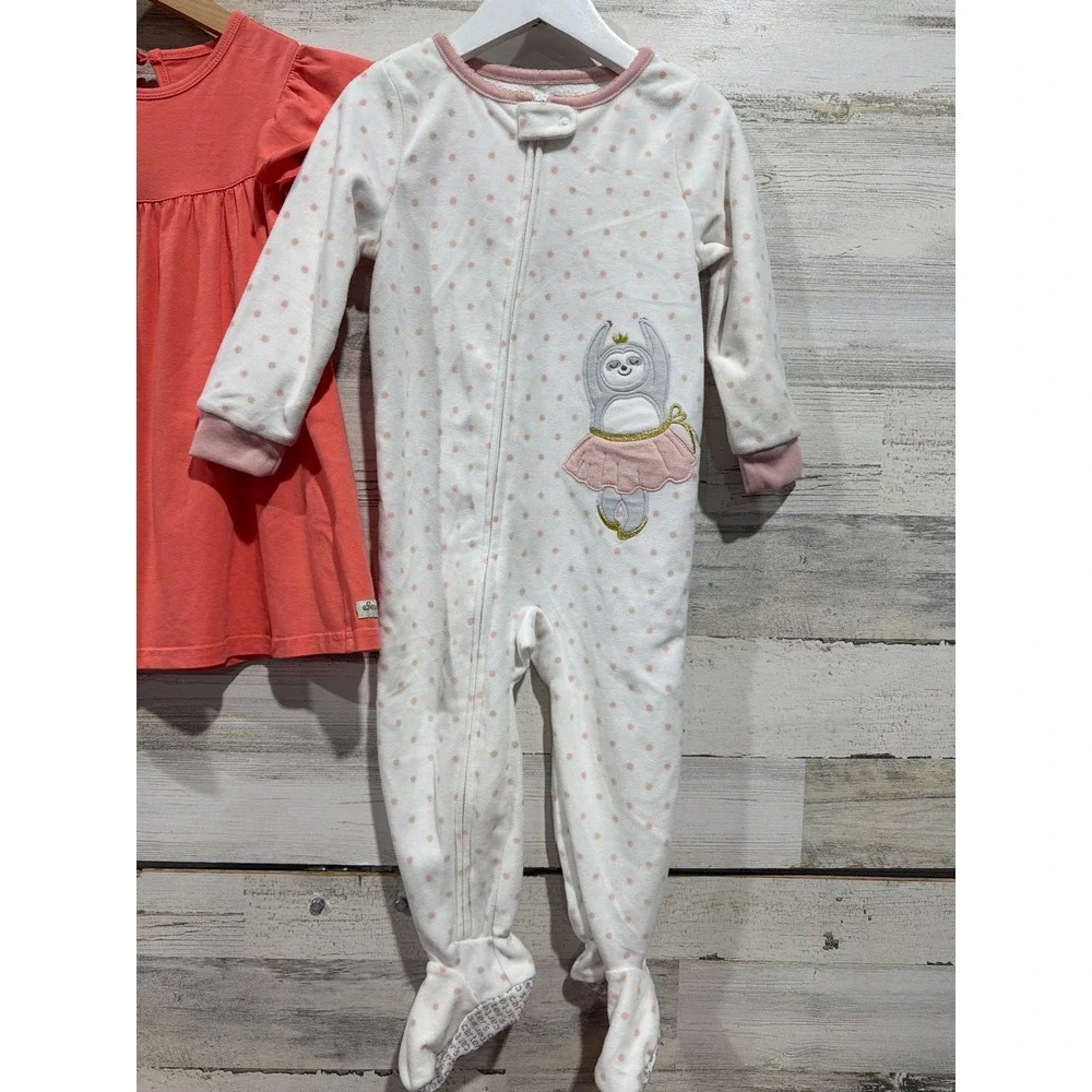 Carter's H&M Isaac‎ Mizrahi Dress Tunic Sleeper Bundle Girls 2T Floral Lace EUC